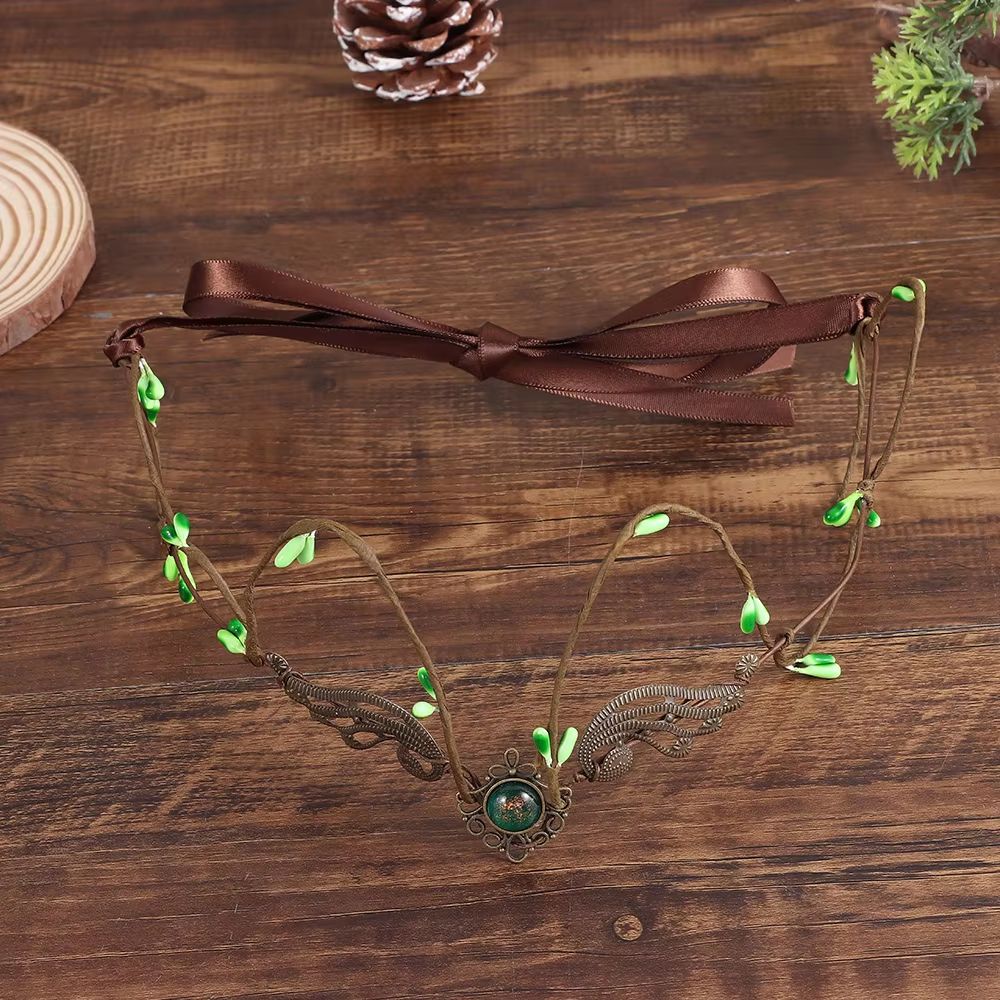 Elven Vine elf crown Tiara Headpiece for Fairy Witch and Woodland Looks, Gothic Bridal Hair Accessory
