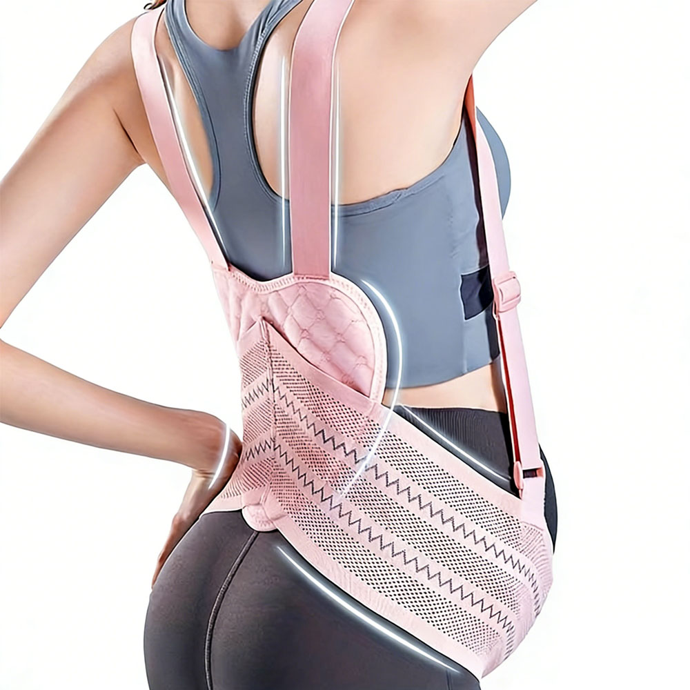 Adjustable Maternity Support Belt for Lower Back, Breathable Belly Support Band