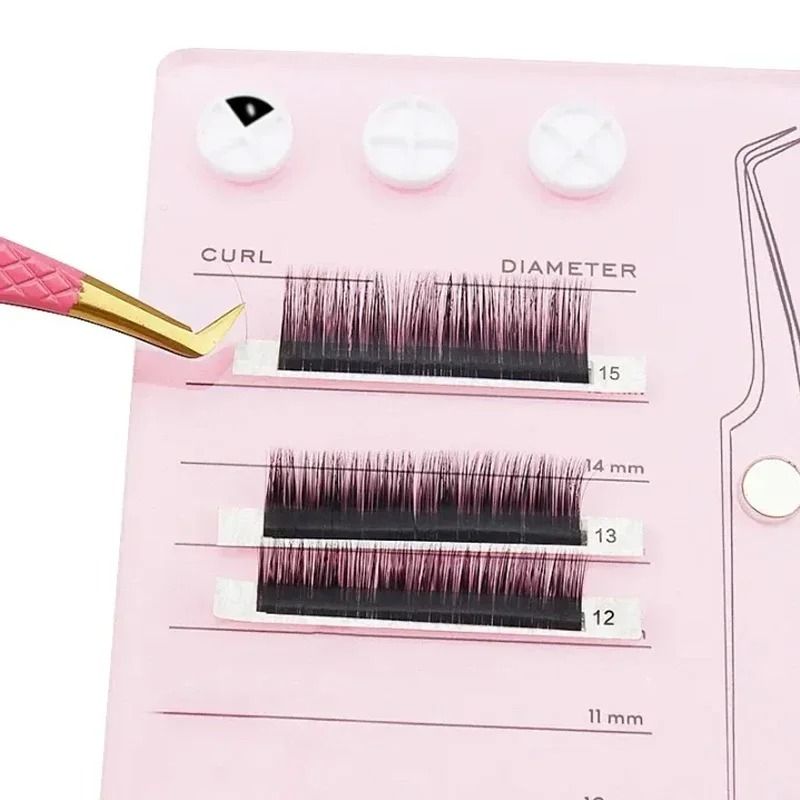 Magnetic Acrylic Eyelash Extension Scale Holder with Glue Pallet Cup