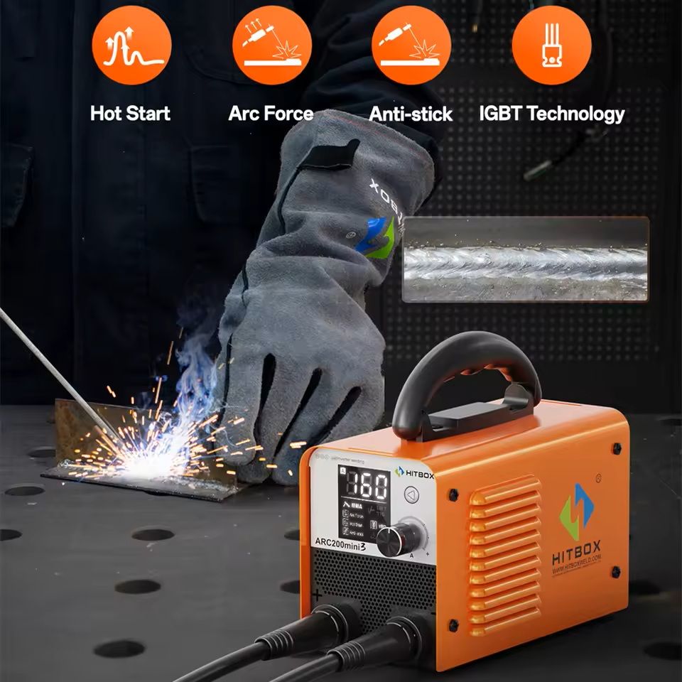 Ultra Mini Stick Welder with Digital Display and ARC Lift TIG Functio
