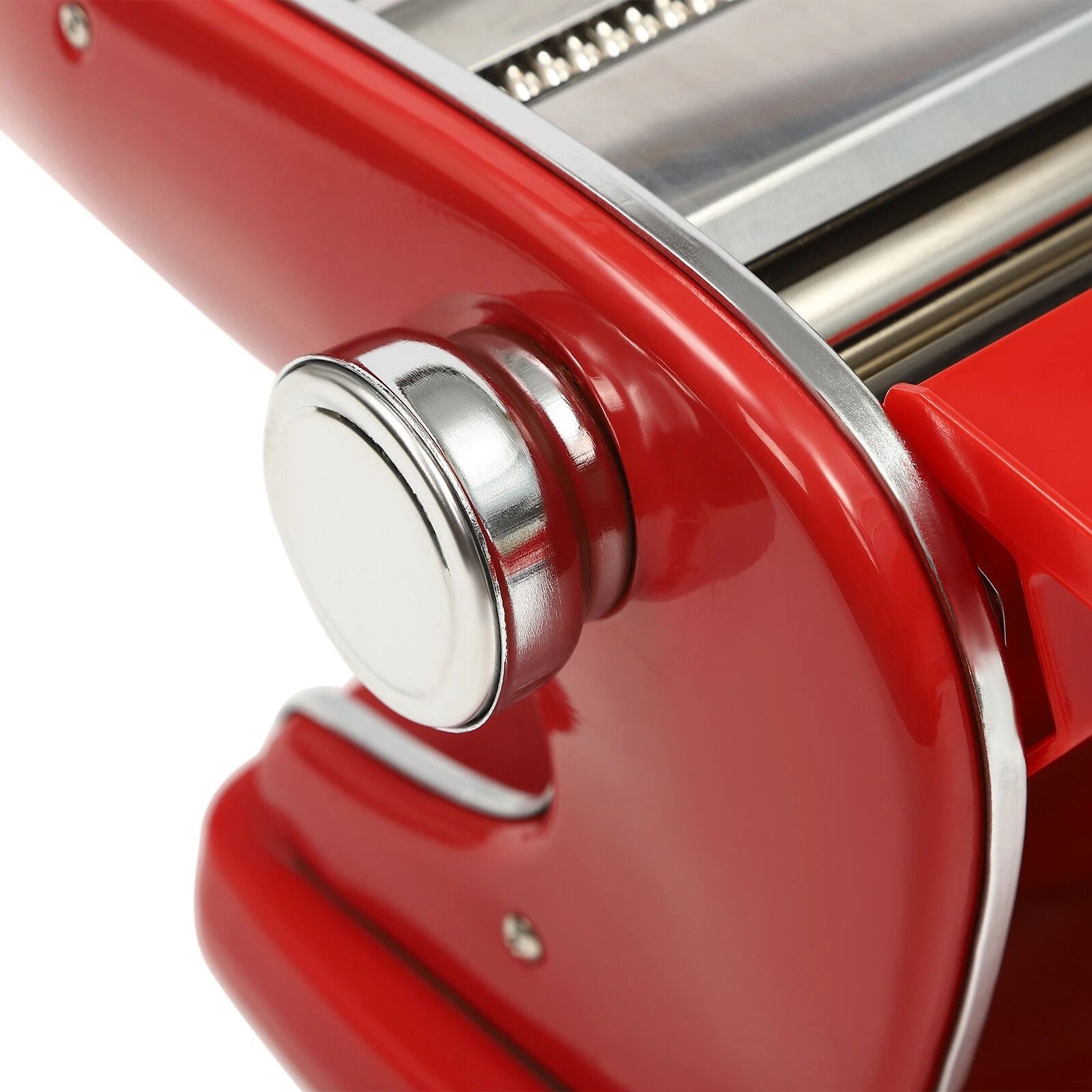 Pasta Maker Machine with Adjustable Thickness Settings, Durable Stainless Steel Construction