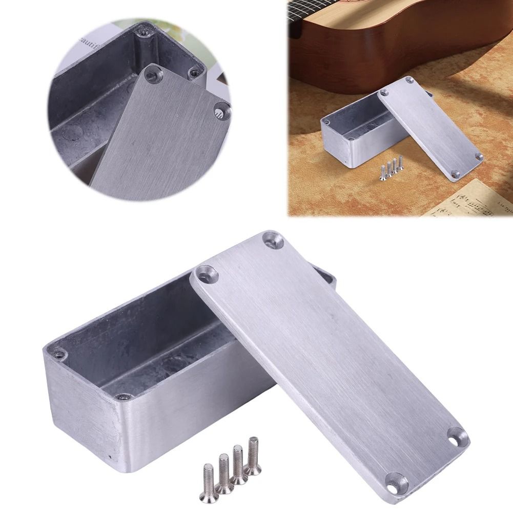 1590A Aluminum Guitar Pedal Enclosure Stomp Box Housing with Screws