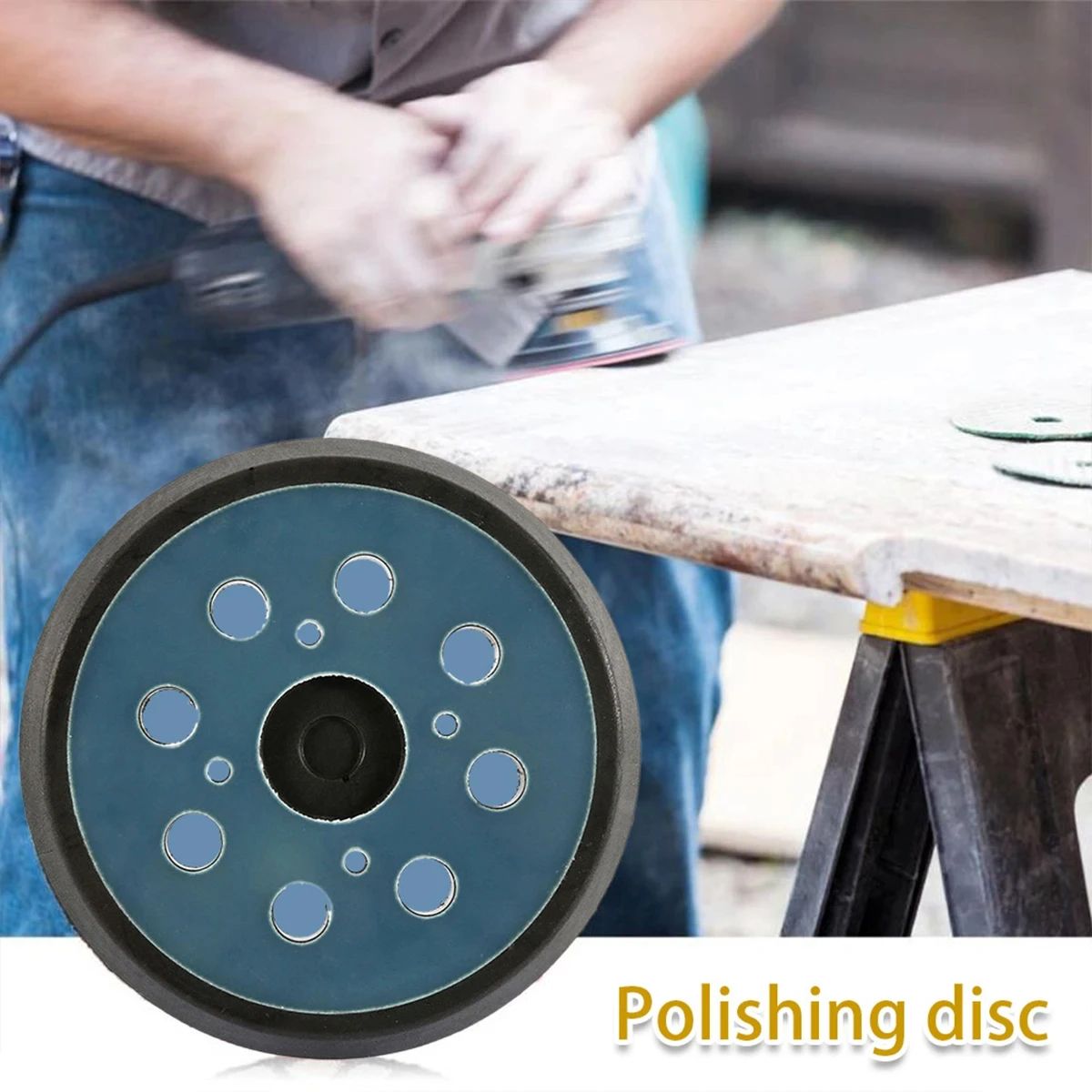 5 Inch Hook Loop Sanding Discs for Orbital Sander Smooth Finish Kit