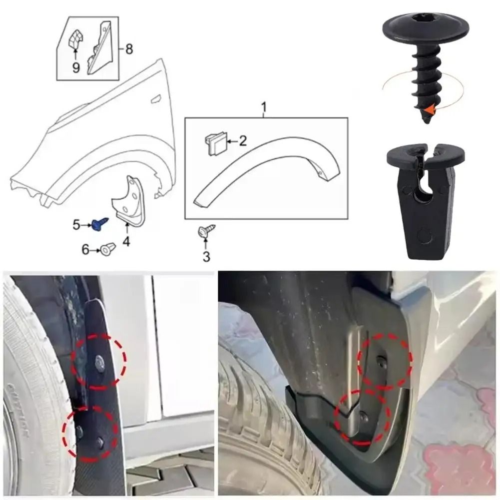Auto Mudguard & Engine Cover Fastener Set
