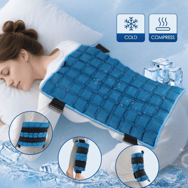 Hot & Cold Therapy Knee Wrap – Self-Absorbing Ice Pack Brace for Pain Relief