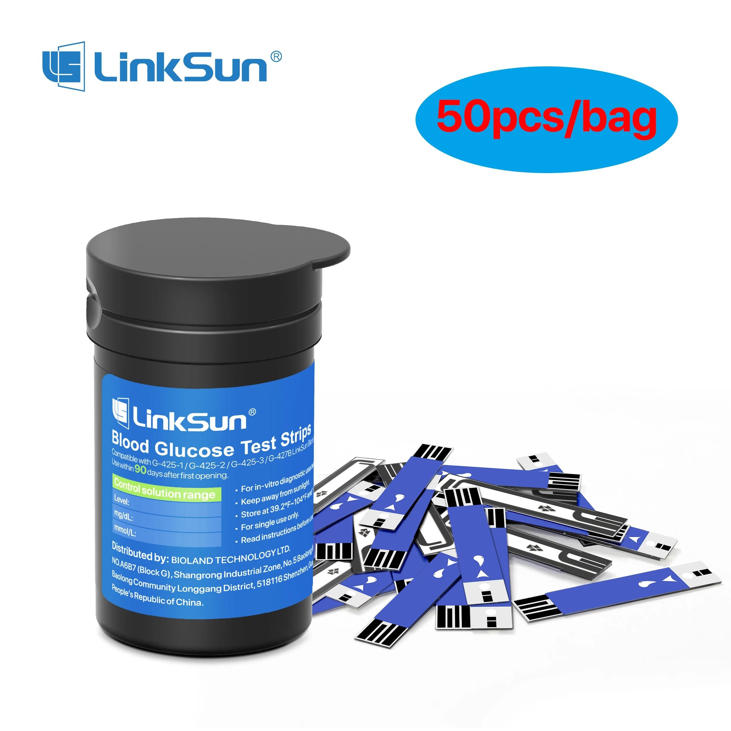 Blood Glucose Test Strips and Lancets Set for G425 Series Glucose Meters Accurate Blood Sugar Monitoring Kit