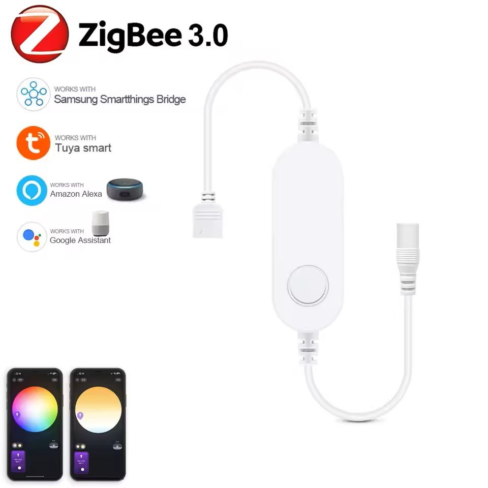 Zigbee Smart LED Strip Controller RGB and Dimmer Compatible with Alexa and SmartThings