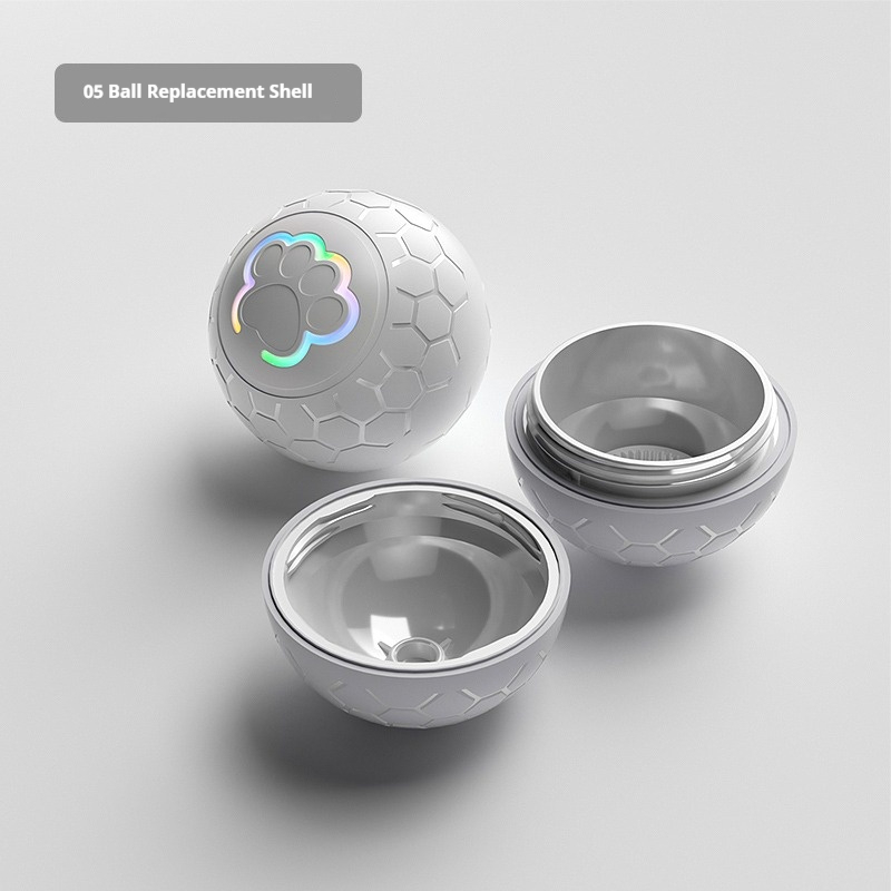 USB Automatic Bouncing Smart Dog Toy Ball, Electronic Interactive Pet Toy Ball with Rolling Motion & RGB Lights