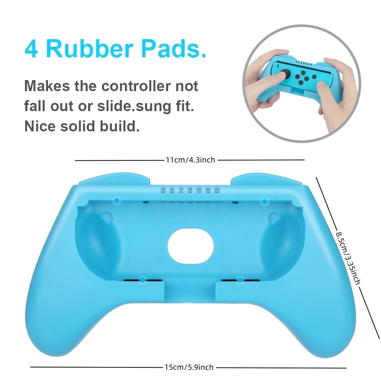 Joycon Grip Controller Set for Switch Gaming 2 Piece Accessory Pack