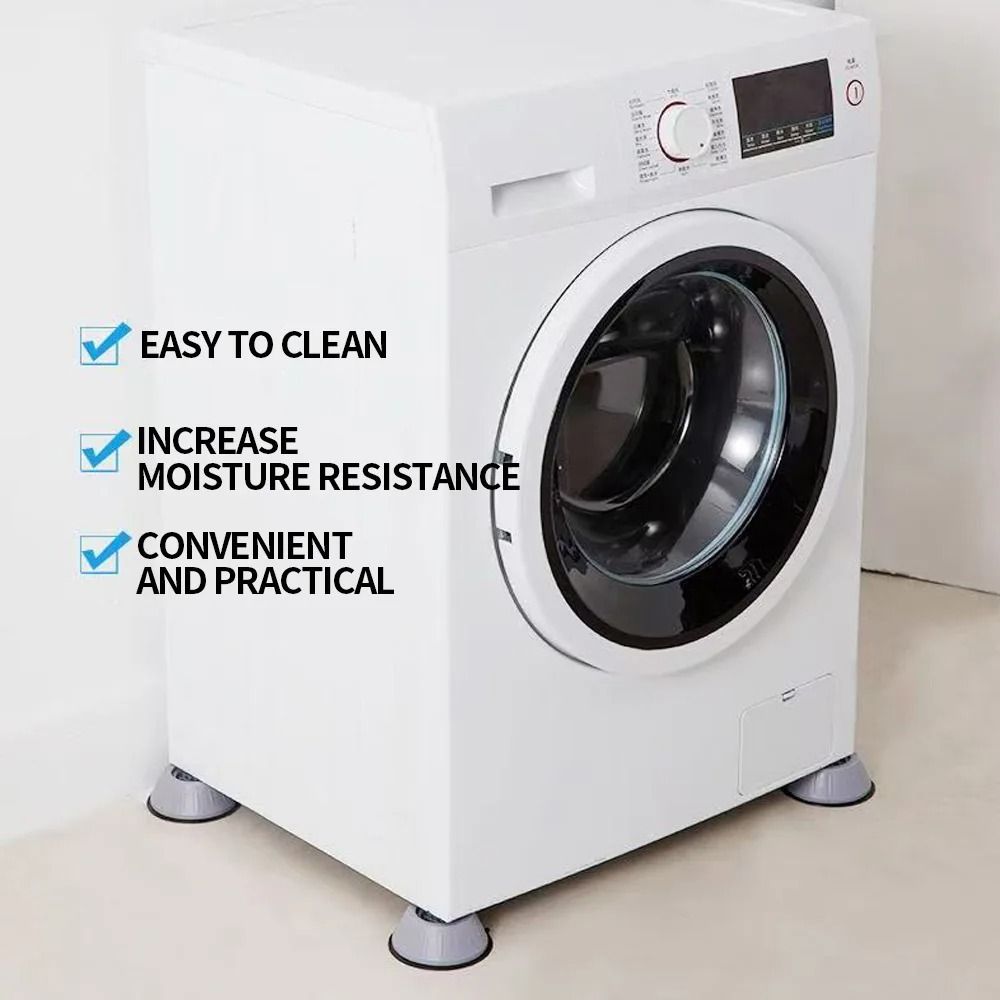 Washing Machine Shock Pad – Silicone Anti-Vibration & Noise Reduction Foot Pad