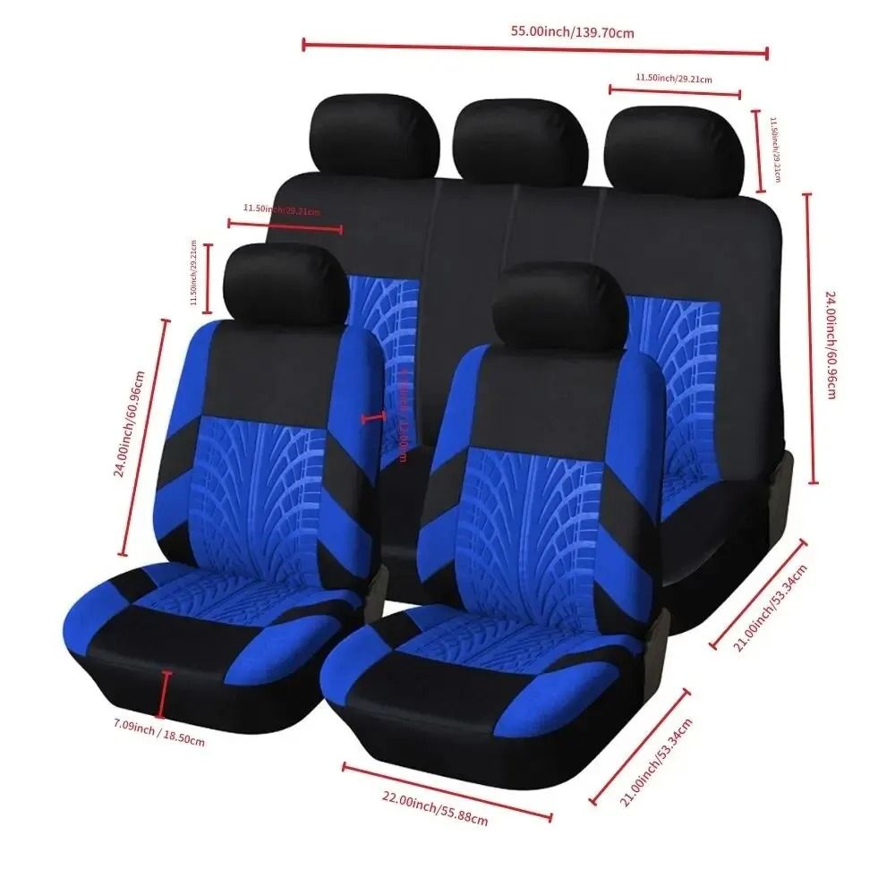 Universal Car Seat Cover Full Set for Front and Rear Seats