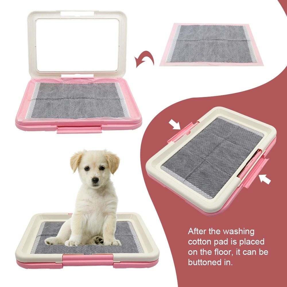 Portable Indoor Dog Potty Training Toilet Tray
