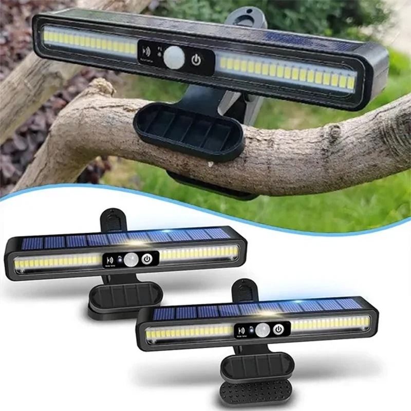 Solar Motion Sensor Outdoor Light with Clip Mount