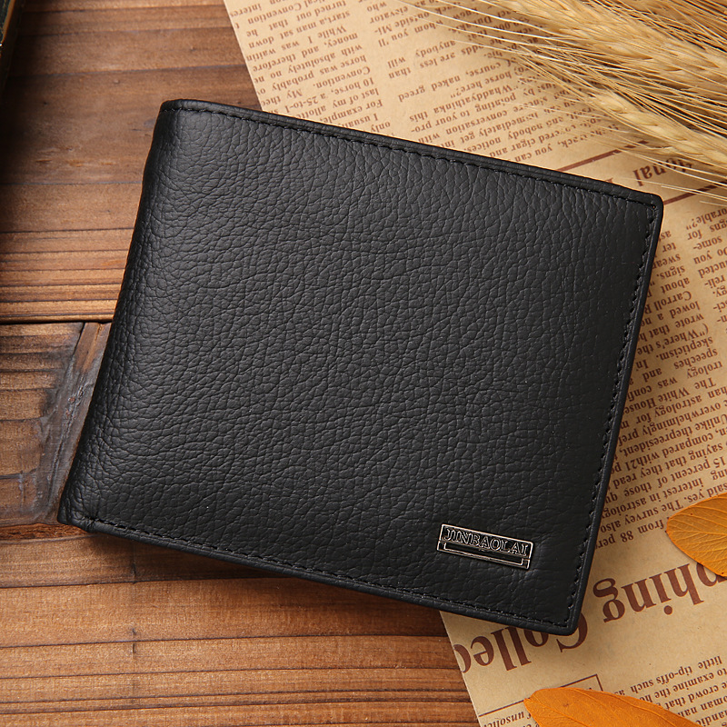 Classic Genuine Leather Mens Wallet with Coin Pocket and Card Holder