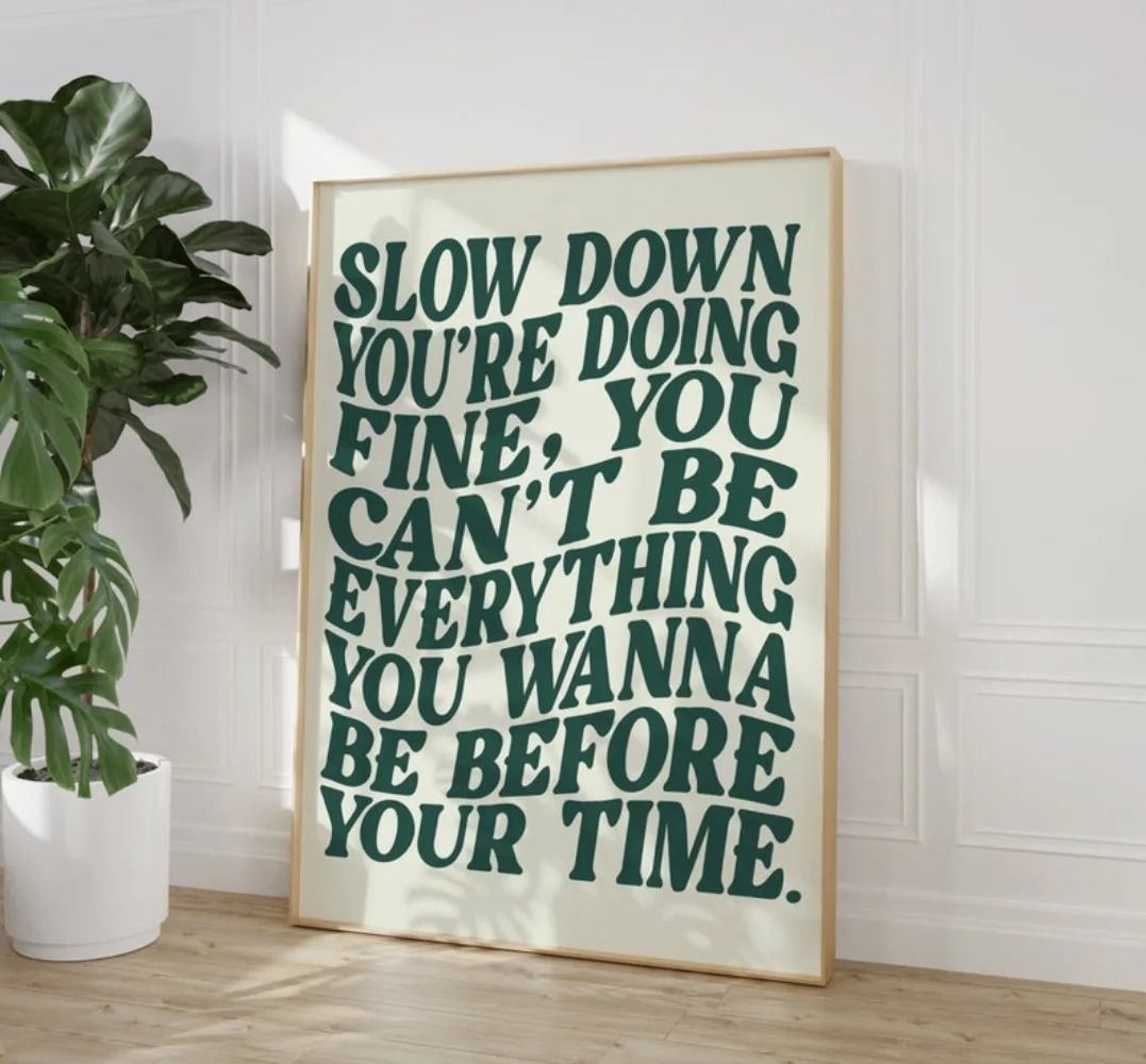 Song Lyrics Music Wall Art Canvas Retro Disco Pop 70s Poster