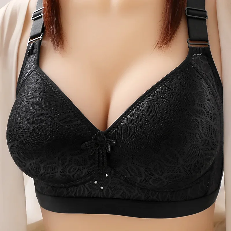 Comfortable Breathable Adjustable Brassiere, Thin Section Without Steel Ring Bra, Side Gathering Bra for Large Breast