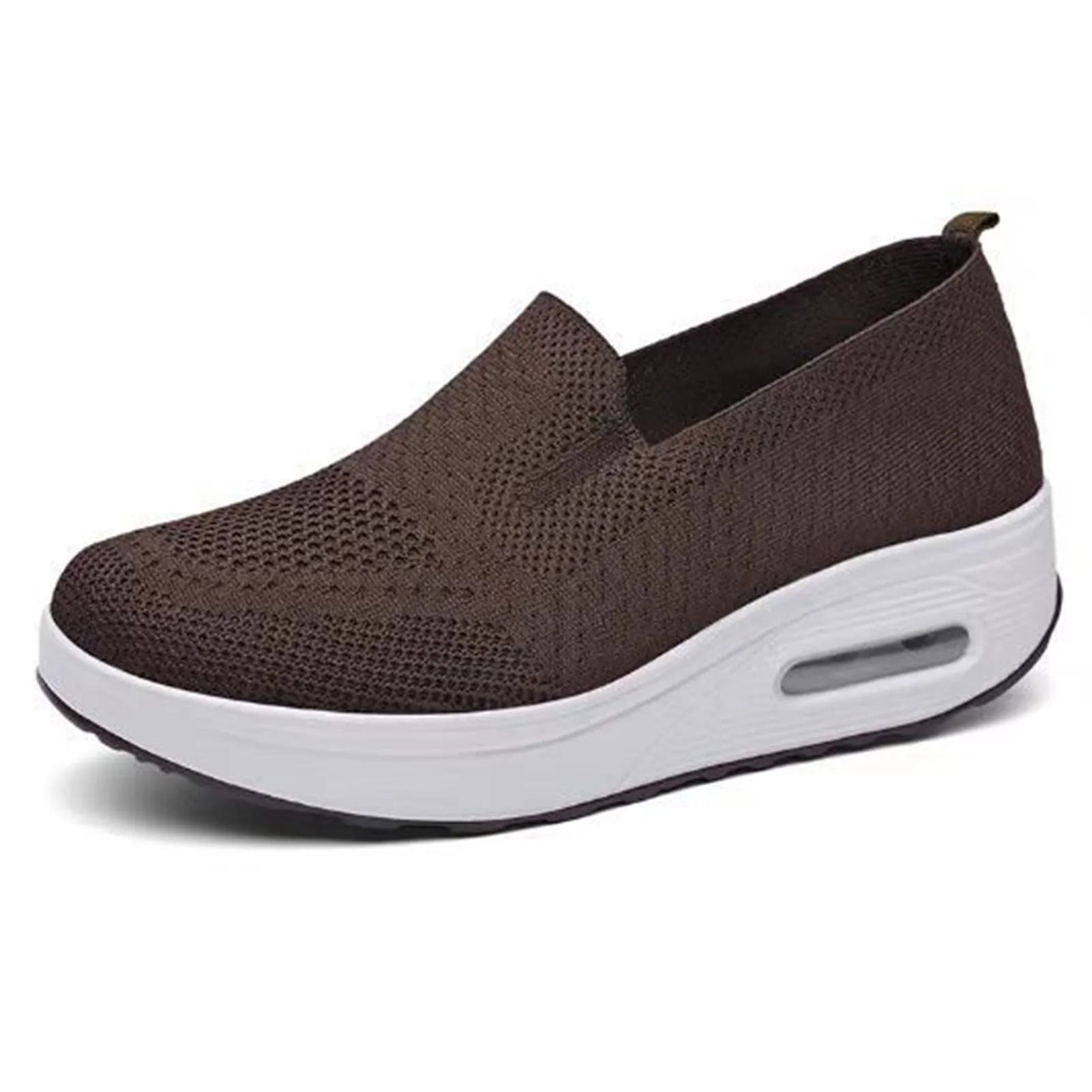 Women Slip On Mesh Walking Sneakers Lightweight Casual Jogging Shoes