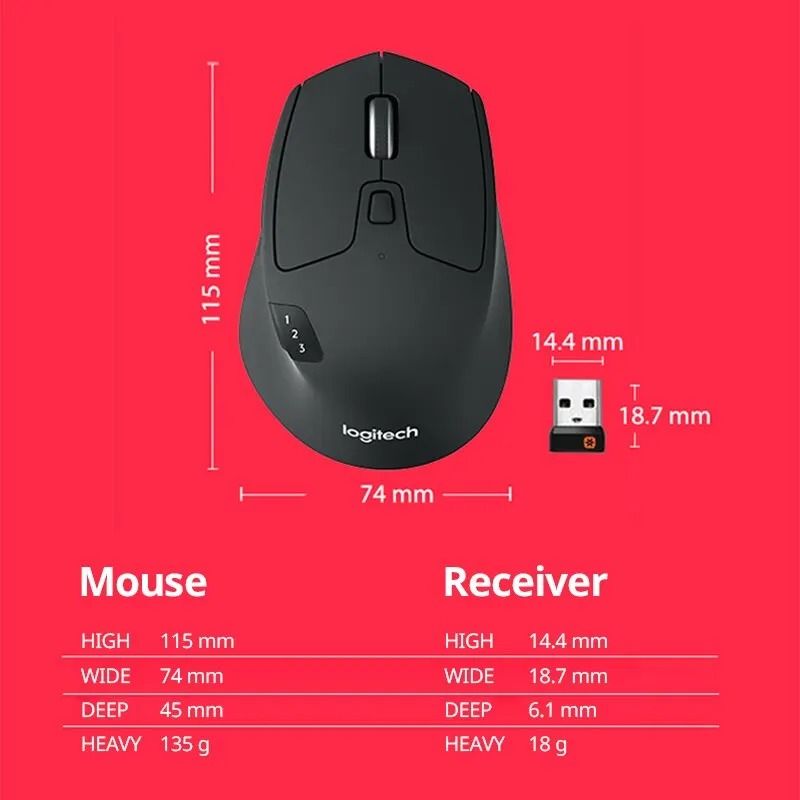Multi-Device Dual-Mode Wireless Mouse