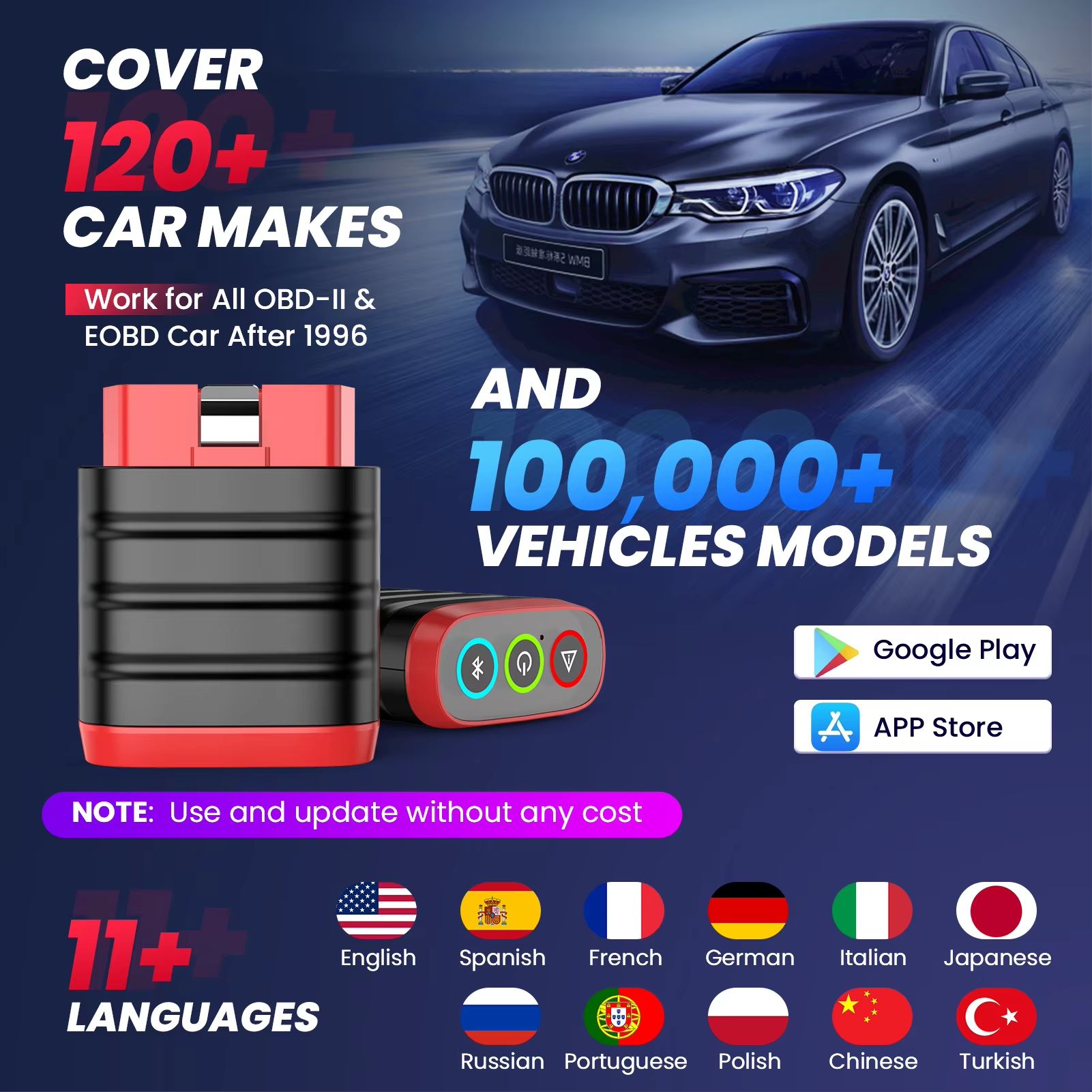 THINKCAR Thinkdiag Mini Bluetooth OBD2 Scanner – Full-System Car Diagnostic Tool & Fault Code Reader