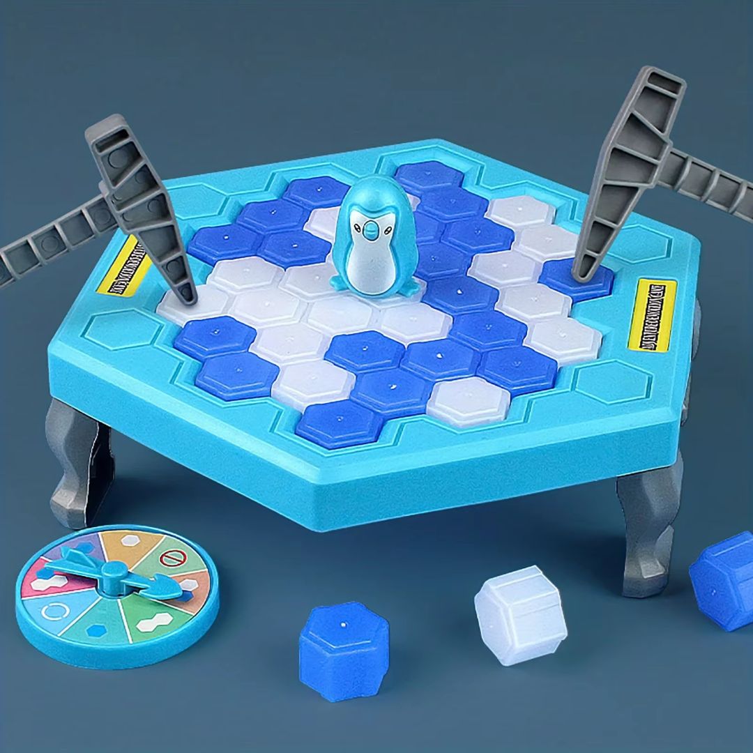 Save the Penguin Ice Break Table Game Family Puzzle Challenge with Spinner