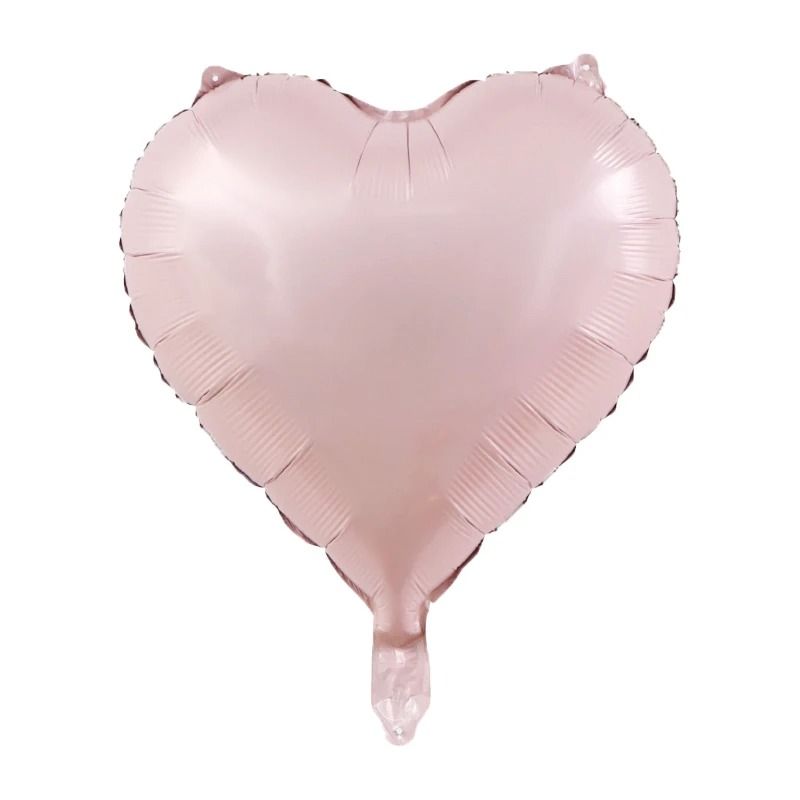 10-Piece 18-Inch Heart Foil Balloons | Pink & Sage Green Set