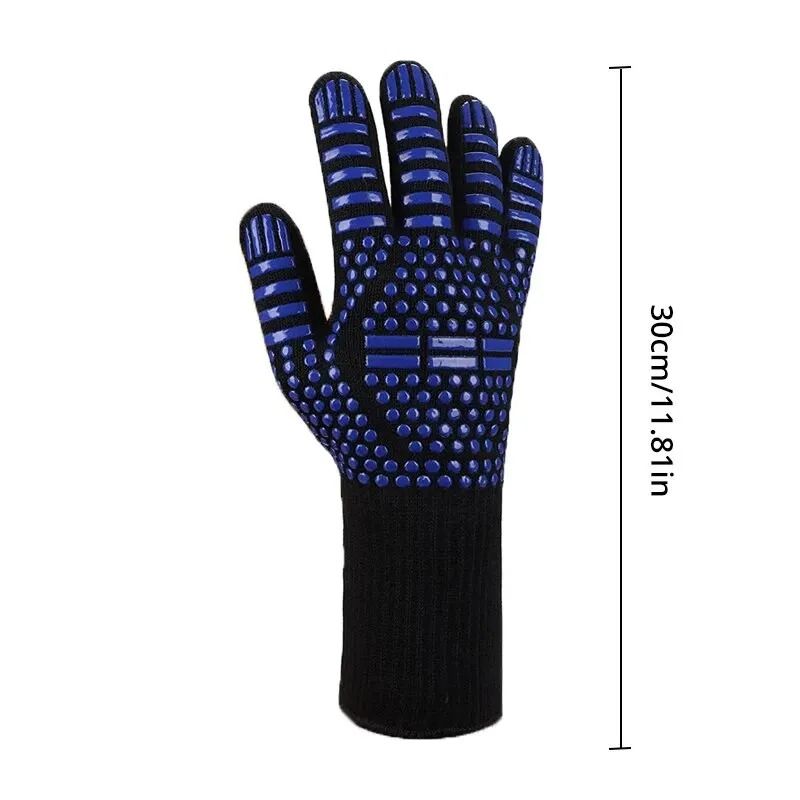Professional Heat Resistant Oven Glove – Cut-Resistant & Non-Slip Silicone BBQ Mitt