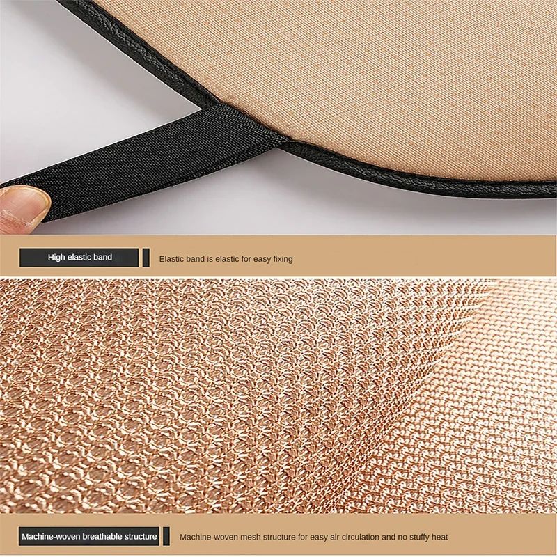 Breathable Ice Silk Car Seat Cushion Non-Slip Wear-Resistant Universal Cover