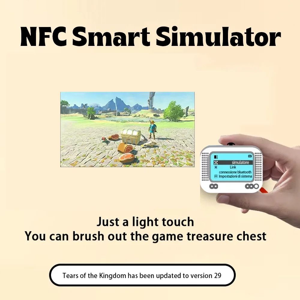 Rechargeable NFC Game Card Emulator for Switch and 3DS Accessories