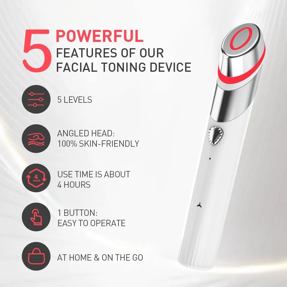 Microcurrent Facial Lift Device Anti Aging Skin Therapy Tool