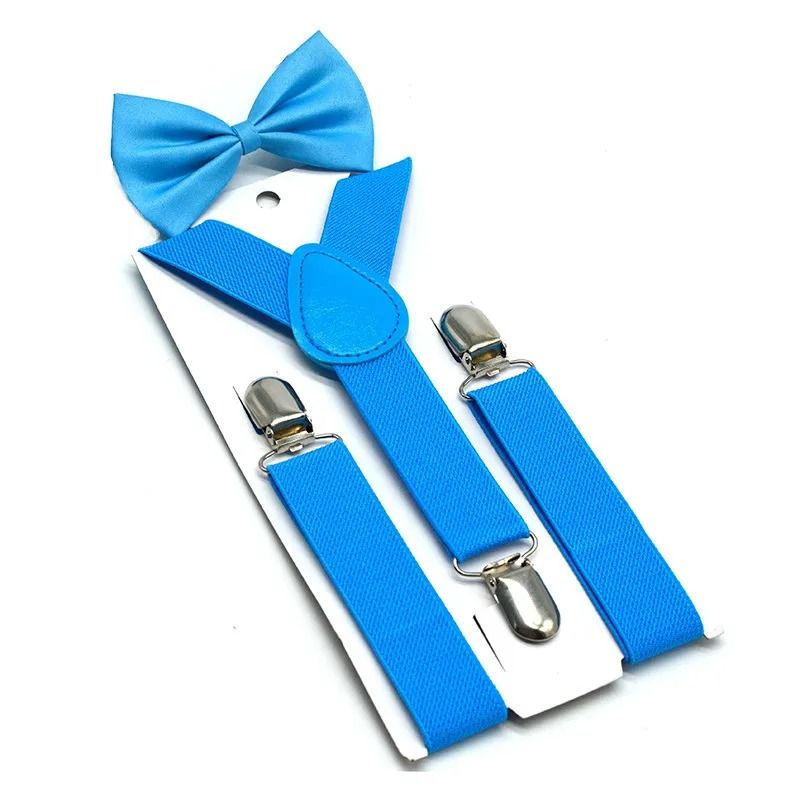 3-Piece Kids Suspenders and Bowtie Set