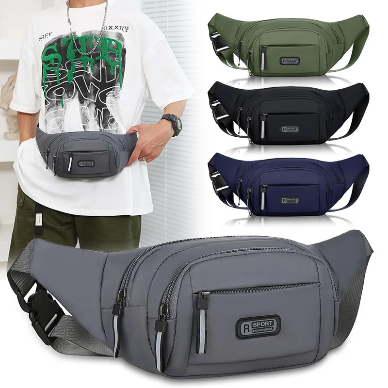 Anti-Theft Waist Bag for Men, Canvas Fanny Pack with Slim Fit Design | Perfect for Running, Travel & Outdoor Activities