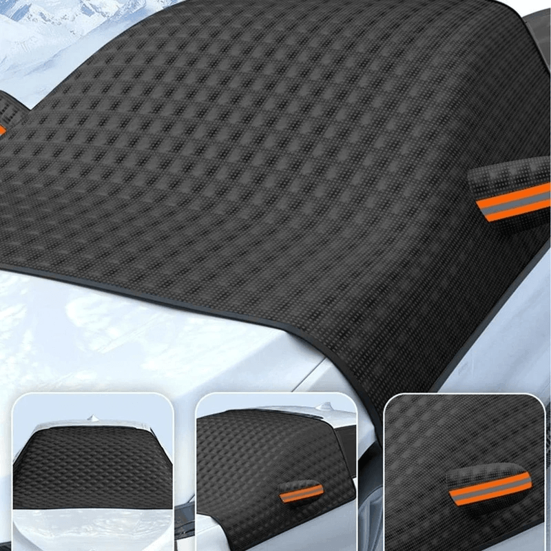 Magnetic Windshield Snow Cover for Cars, No Scrape Winter Frost Protection