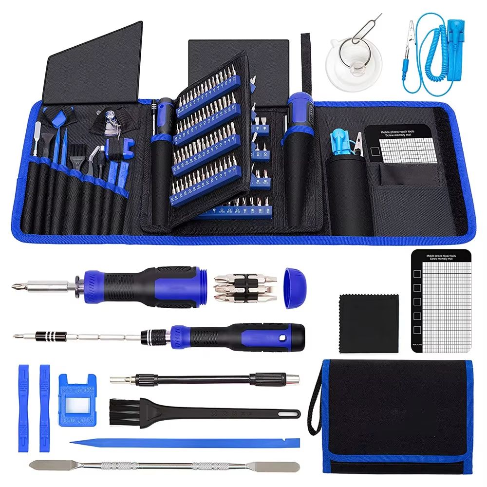 191-Piece Precision Screwdriver Set with 1/4 Inch Nut Driver for Electronics Repair