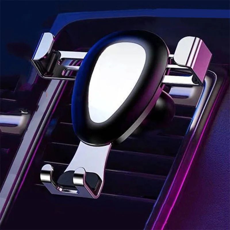 Universal Gravity Car Phone Holder – Metal Air Vent Mount for Hands-Free Driving