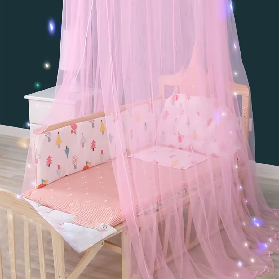 Foldable Bed Canopy Mosquito Net with Hanging Hook and Soft Mesh