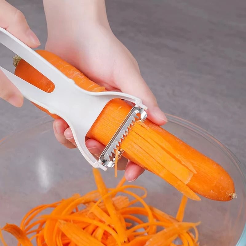 Stainless Steel Julienne Peeler and Vegetable Slicer
