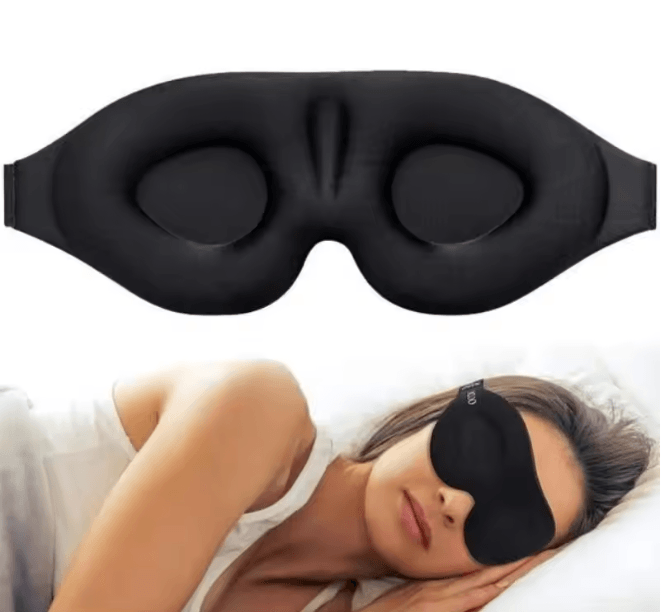 NightEase 3D Adjustable Light Blocking Sleep Mask