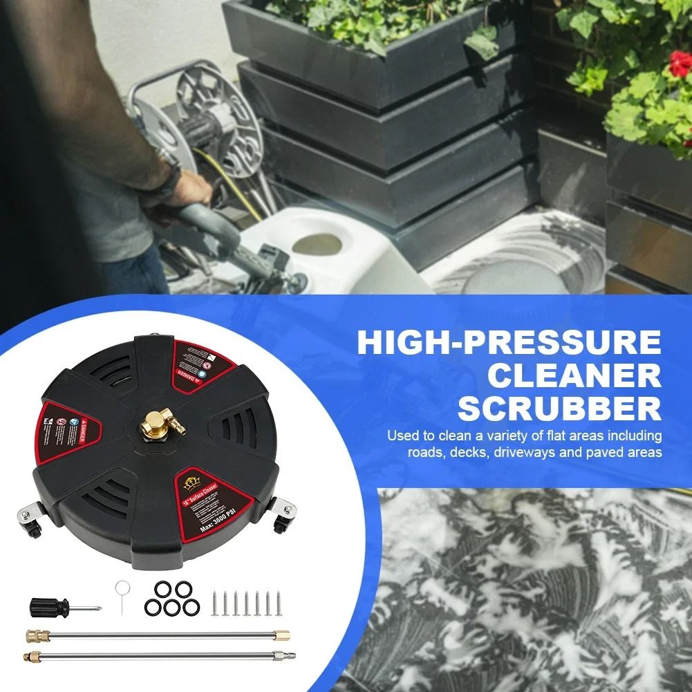 13 Inch Pressure Washer Surface Cleaner Flat Surface Cleaning Attachment