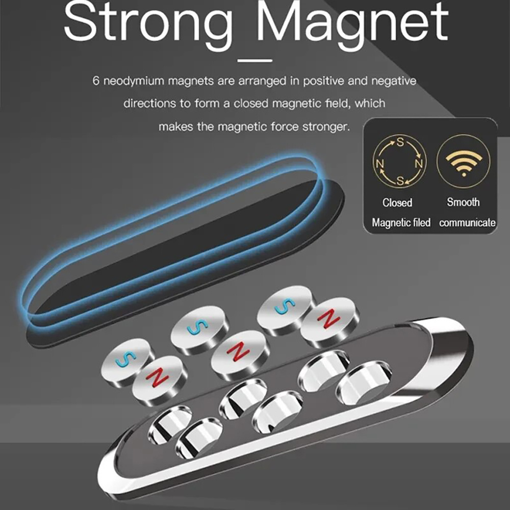 Universal Magnetic Car Phone Holder Stand Dashboard GPS Navigation Mount Bracket Smartphone Holder