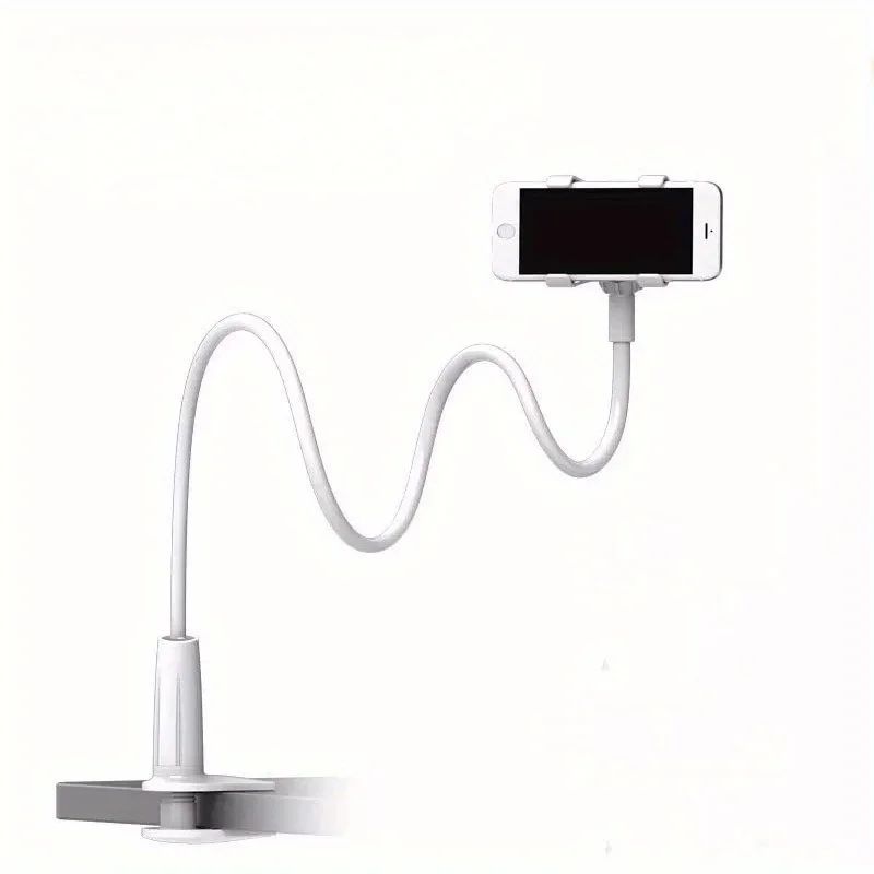Adjustable Gooseneck Phone Holder Stand – Hands Free Bedside & Desktop Clamp Mount with Flexible Long Arm