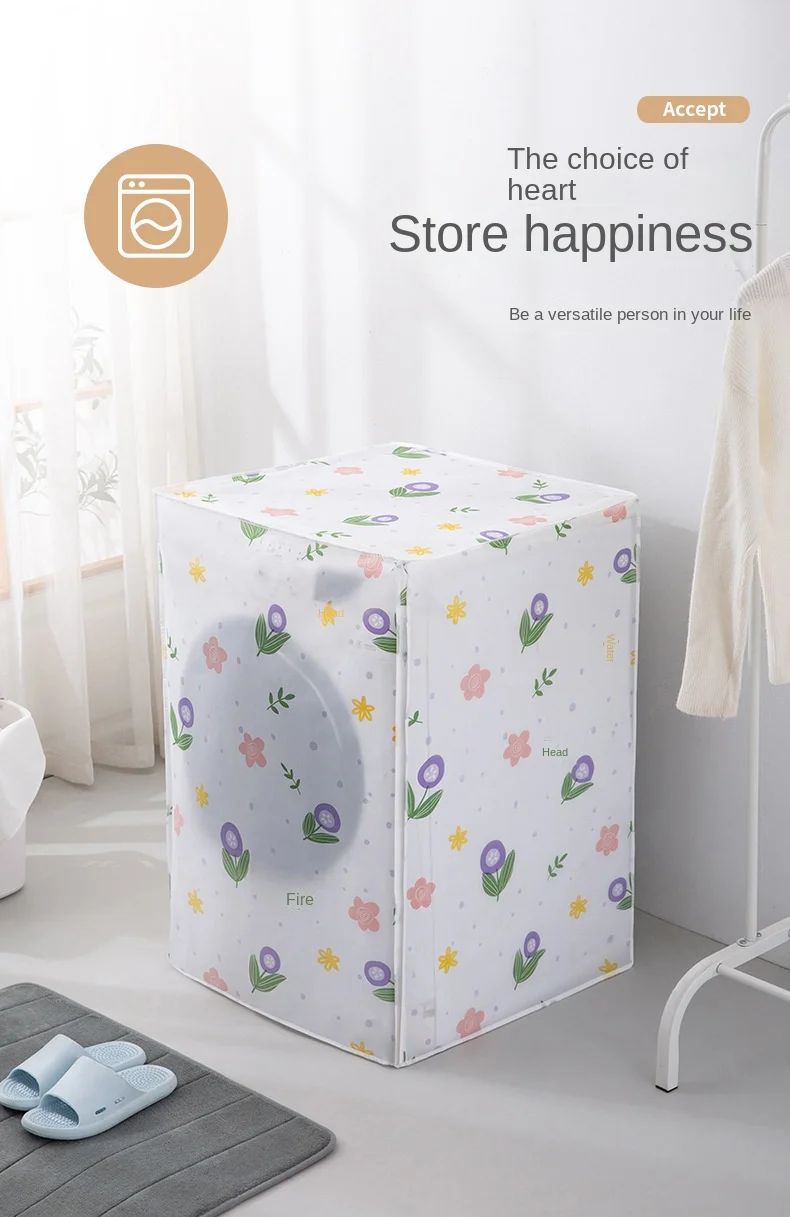 Waterproof Cartoon Washing Machine Dust Cover