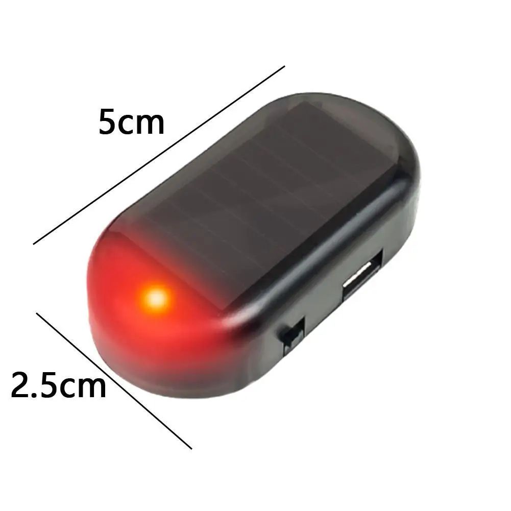 SolarGuard Dummy Car Alarm Light – Solar Powered Fake Security LED Anti-Theft Warning