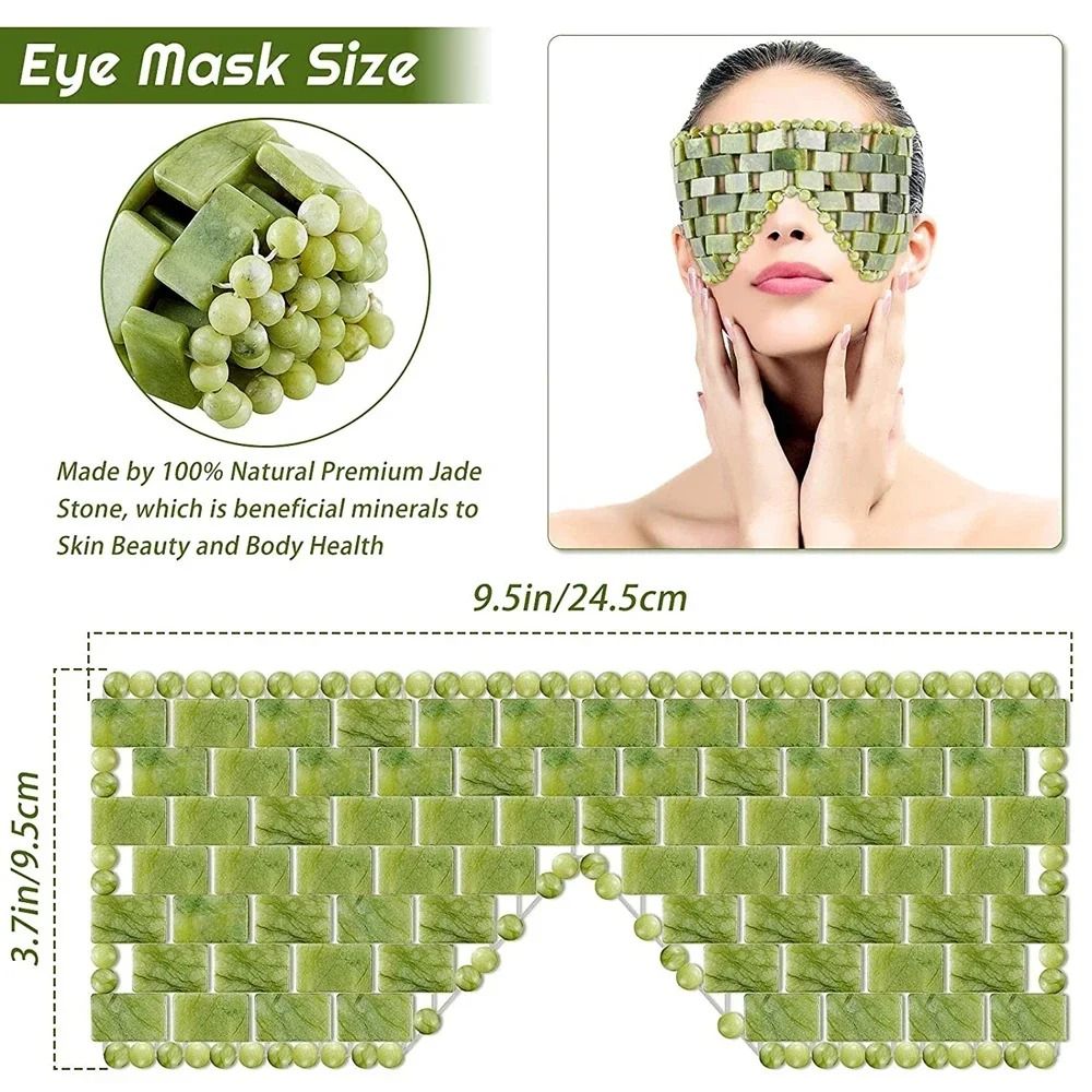 Cooling Jade Eye Mask Sleep Massager