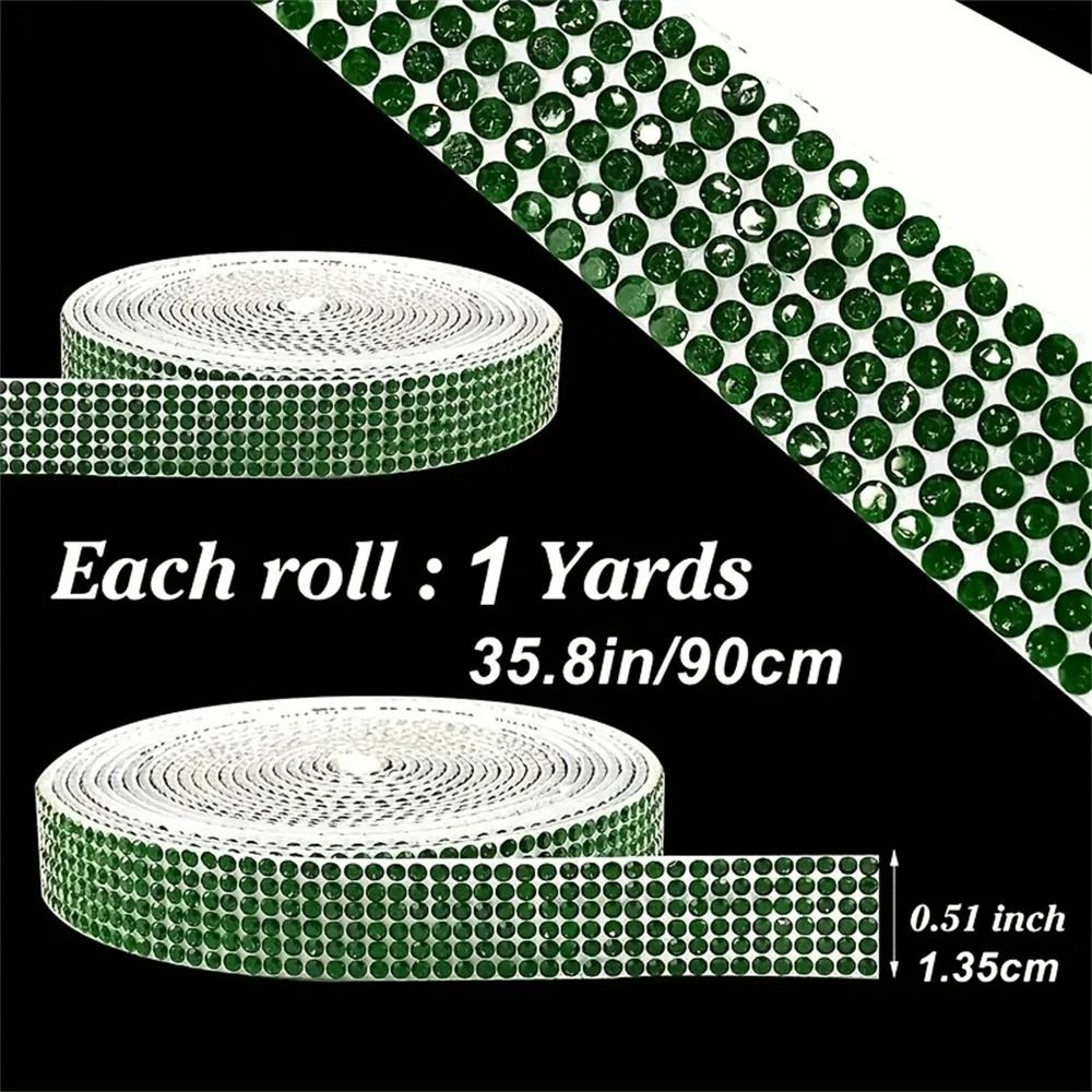 Self-Adhesive High-Fidelity Crystal Rhinestone Ribbon Trim Tape