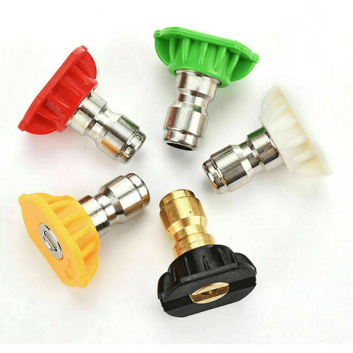 2X 5pcs Pressure Washer Spray Tips Nozzles Kit – High Power Quick Connect 1/4