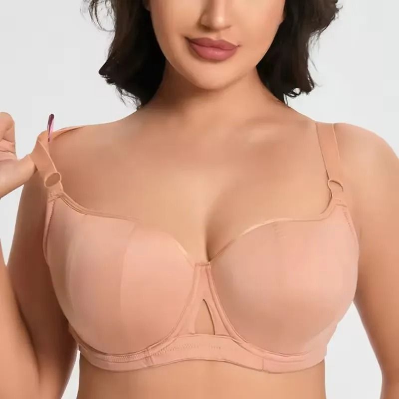 Womens Push Up Minimizer Bra Full Cup Underwire Lingerie