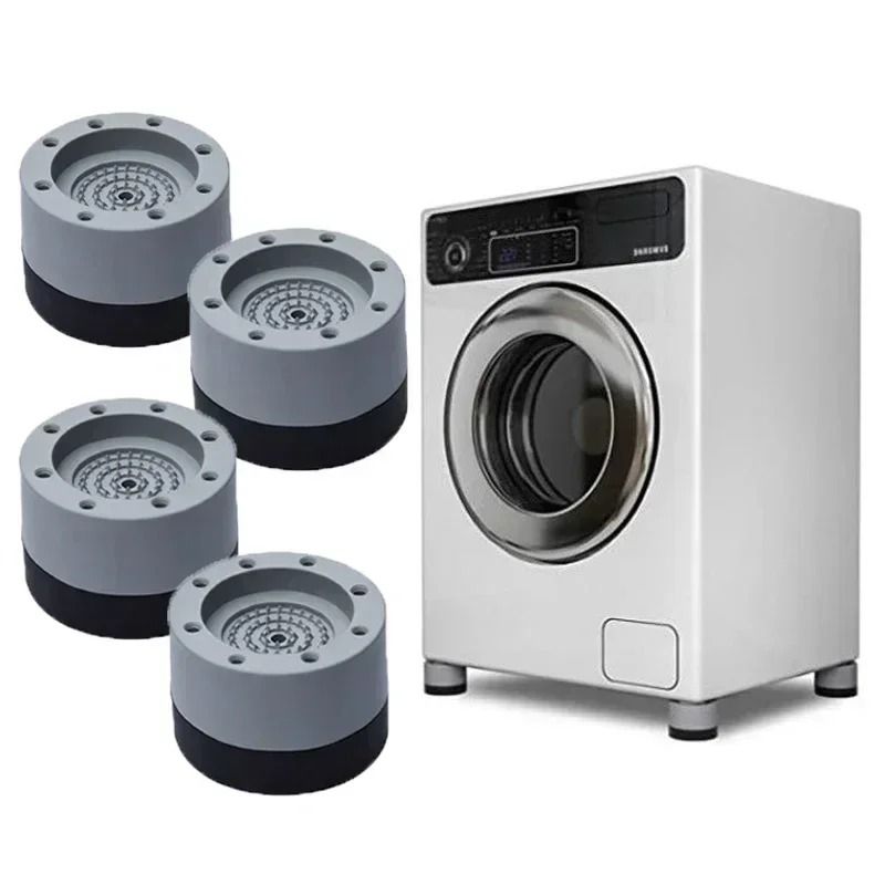 Anti Vibration Washing Machine Pads Non Slip Furniture Feet Protectors Set of 4