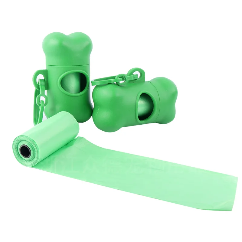Bone-Shaped Dog Waste Bag Dispenser with Holder Portable Poop Bag Carrier for Pet Owners