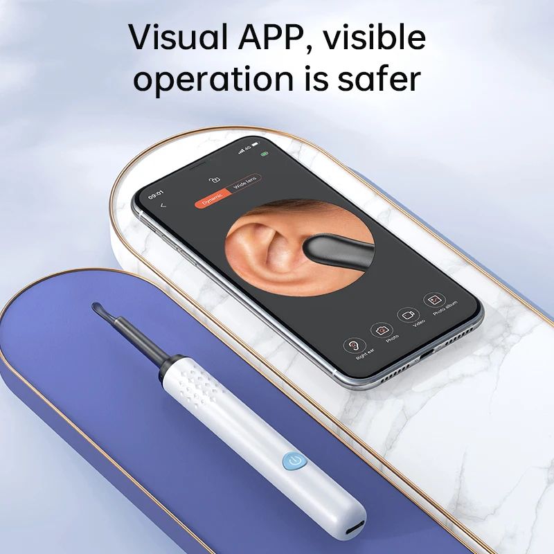 ClearView WiFi Ear Cleaner Camera – HD Otoscope Ear Wax Removal Tool with LED Lights