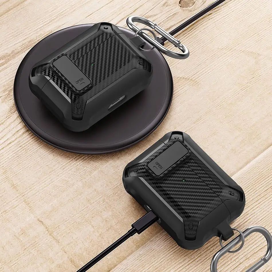 Luxury Shockproof AirPods Pro Case with Keychain